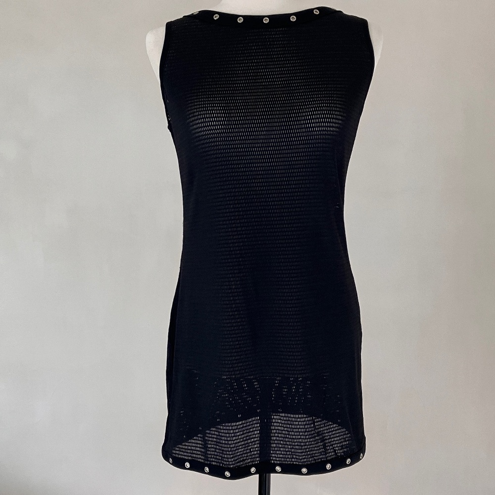 SHAN BLACK MESH & GROMMETS COVERUP